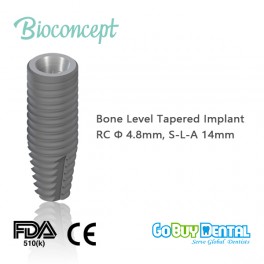 Bioconcept Straumann Compatible Tapered Bone Level Implant RC, Ø4.8mm, L14mm(117040)