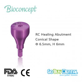 RC Healing Abutment, conical shape, Φ6.5mm, H6mm(122260)