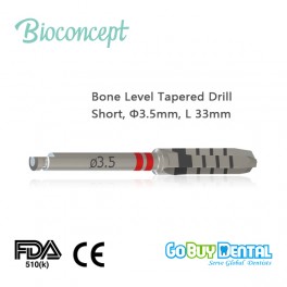 Bone Level Tapered Twist Drill-2 short, φ3.5mm, length 33.0mm (151050)