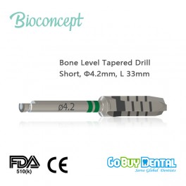 Bone Level Tapered Twist Drill-2 short, φ4.2mm, length 33.0mm (151070)