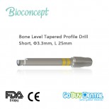 Bone Level Tapered Profile drill, φ3.3mm, length 25.0mm (151090)