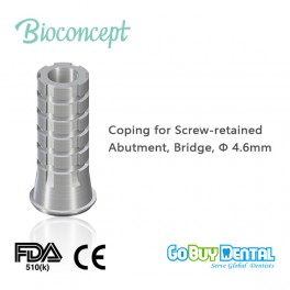 Temporary Coping for screw-retained abutment, Brigde,Φ4.6mm(171420N)
