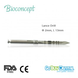 Osstem TSIII & Hiossen ETIII compatible Lance Drill φ2.0mm, length 13mm(351030)
