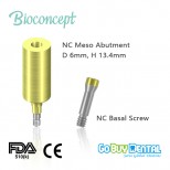 NC MesoAbutment,Diameter 6mm, H 13.4mm