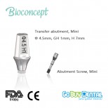 Bioconcept Hex mini transfer abutment φ4.5mm, gingival height 1mm, height 7mm(331510)