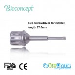 SCS Screwdriver for ratchet, long, length 27.0mm