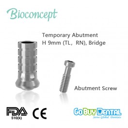 Bioconcept Tissue Level RN Temporary Abutment, for bridge, H9mm(072010N)