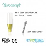 Bioconcept Scanbody for intra oral scan, Mini, Φ3.8mm, L 10mm, for Osstem&Hiossen compatible Tapered Bone Level