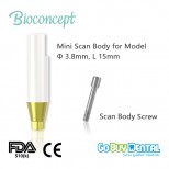 Bioconcept Scan Body for model scan, Mini, Φ3.8mm, L 15mm, for Osstem&Hiossen compatible Tapered Bone Level