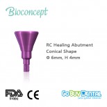RC Healing Abutment,conical shape D 6.0mm H 4mm