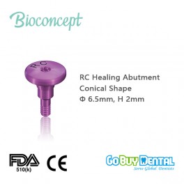 RC Healing Abutment, conical shape, Φ6.5mm, H2mm(122240)