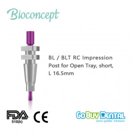 BL / BLT RC Impression Post for Open Tray, short, L16.5mm
