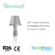 Bioconcept digital Ti-Base for Straumann Tissue Level RN with screw, for bridge/bar, D5.5mm, H3.5mm