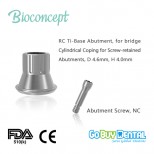 RC, for bridge for Screw-retained Abutments, D 4.6mm, H 4.0mm