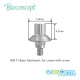 Bioconcept digital Ti-Base for Straumann Tissue Level WN with screw, for crown, D7.0mm, H4.5mm
