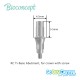 Bioconcept digital Ti-Base for Straumann Bone Level NC with screw, for crown, D3.8mm, H5.5mm
