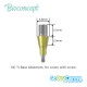 Bioconcept digital Ti-Base for Straumann Bone Level NC with screw, for crown, D3.8mm, GH3mm, H3.5mm