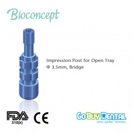 Impression Post for open tray, for screw-retained abutment, abutment level,Φ3.5mm, non-engaging(161710N)