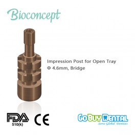 Impression Post for open tray, for screw-retained abutment,abutment level,Φ4.6mm, non-engaging(162710N)