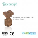Impression post for closed tray, for screw-retained abutment,abutment level,Φ4.6mm(162730)