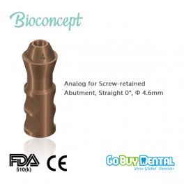 Analog for screw-retained abutment, straight 0°, Φ4.6mm(162750)